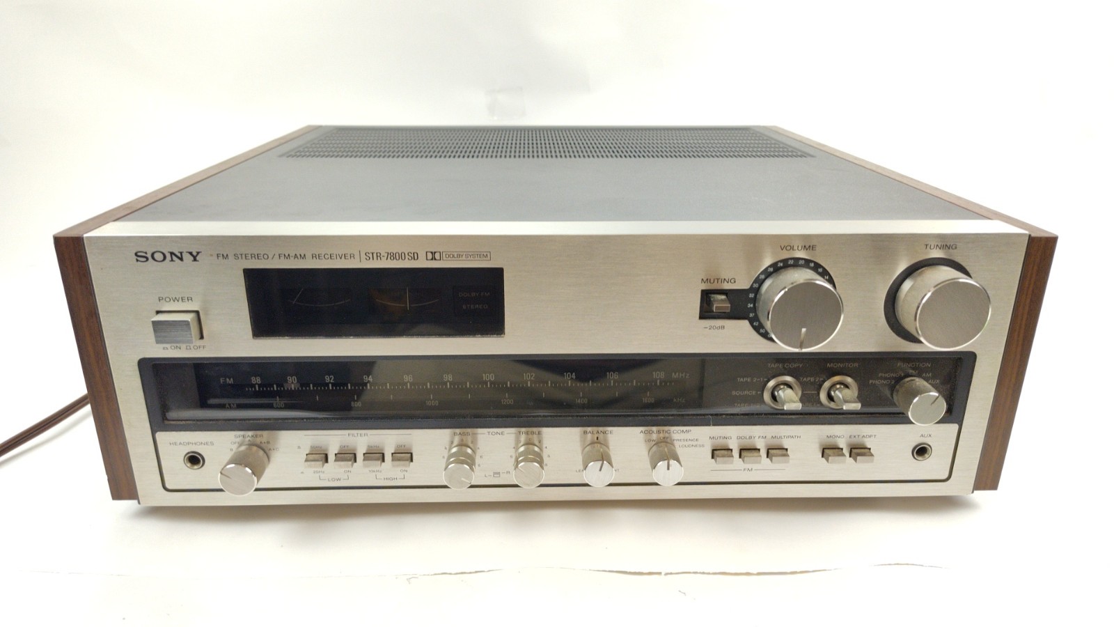 Sony STR-7800SD Vintage Stereo Receiver - 125W/Ch - Japan - Tested & Working