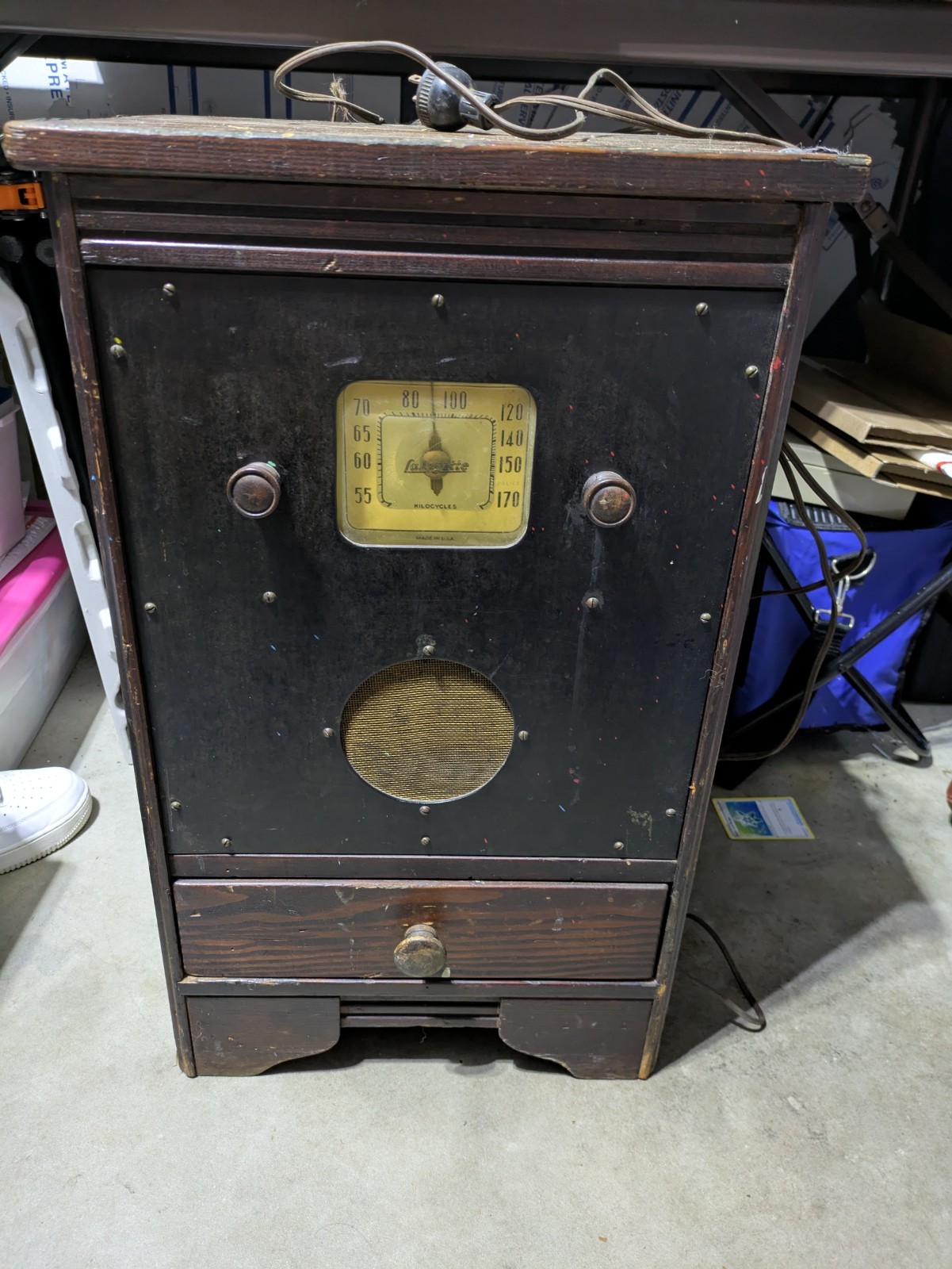 Vintage Lafayette Radio Maybe 1940s - Does Not Work