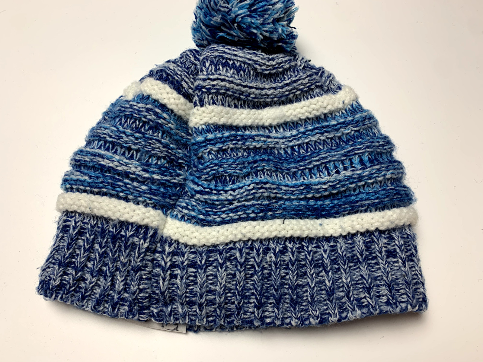 Swisscom Pom Pom Winter Beanie Blue Hat