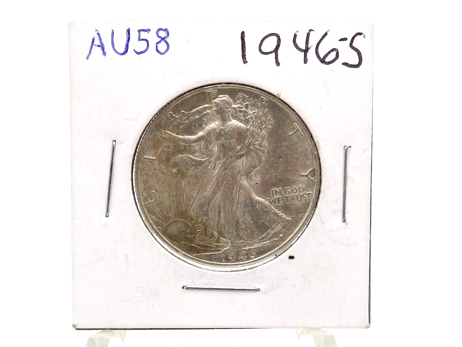 UNITED STATES 1946S WALKING LIBERTY HALF DOLLAR STRONG AU CONDITION OR BETTER*