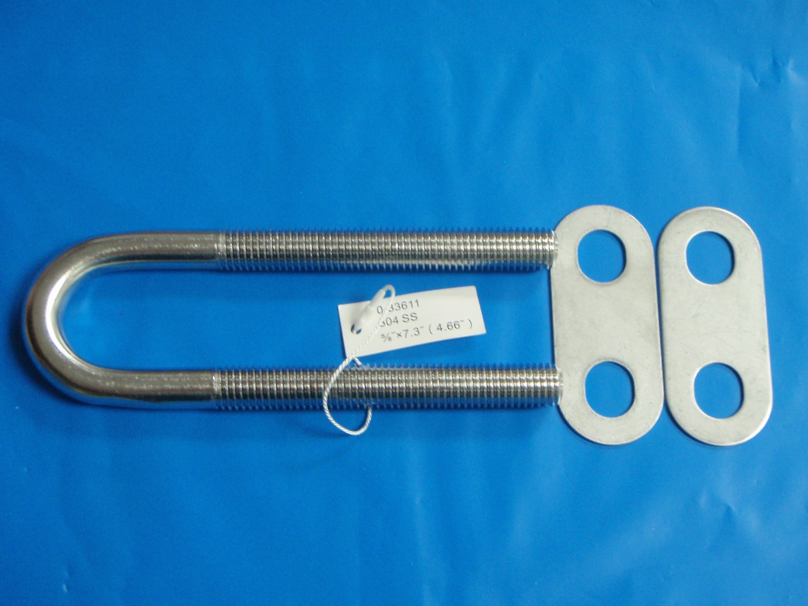 bow eye 5/8" x 7 inch long 304 stainless steel 33611 4.66" thread stern eye