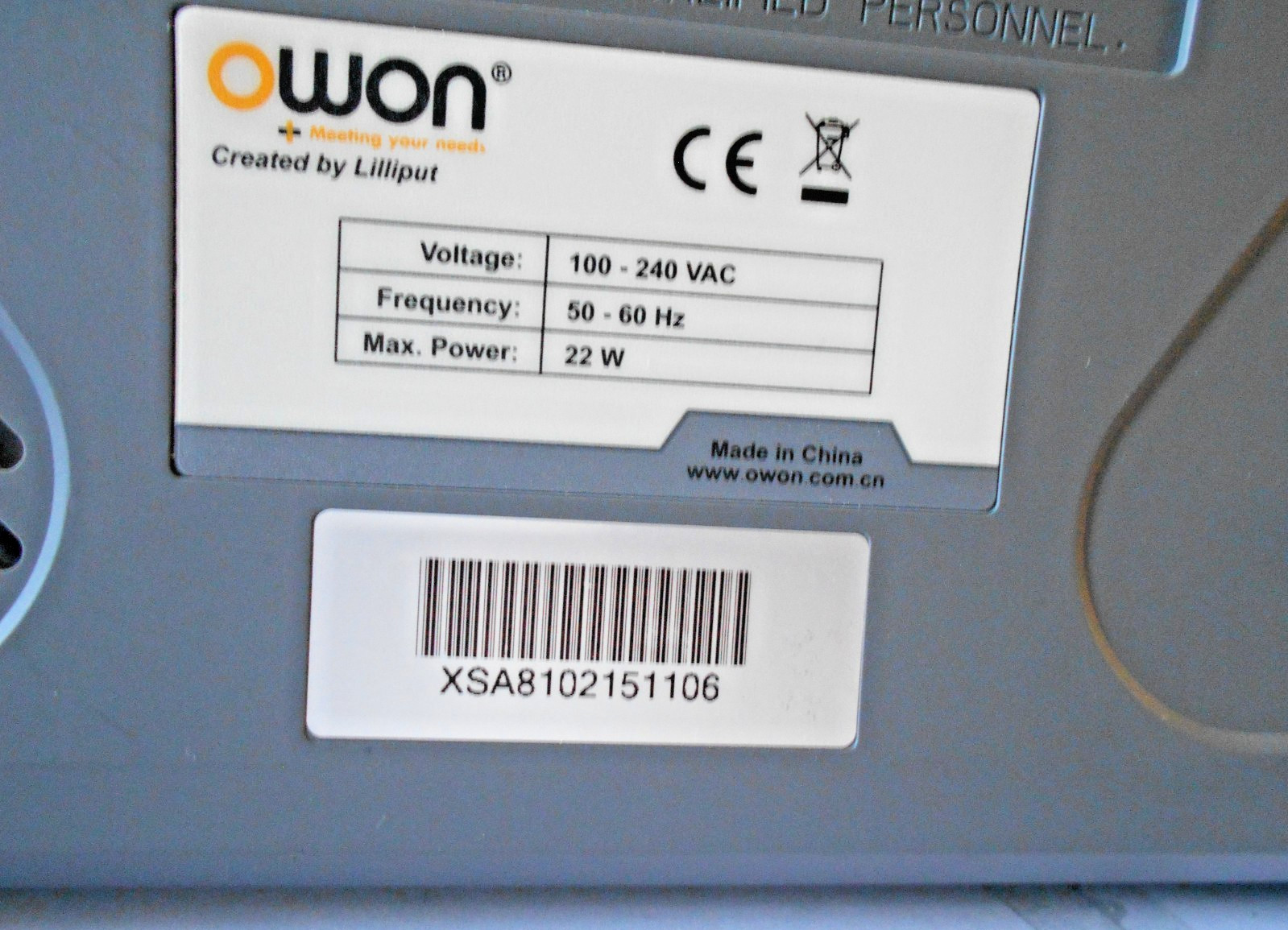 OWON XSA810 Spectrum Analyzer with tracking generator and pre-amplifier