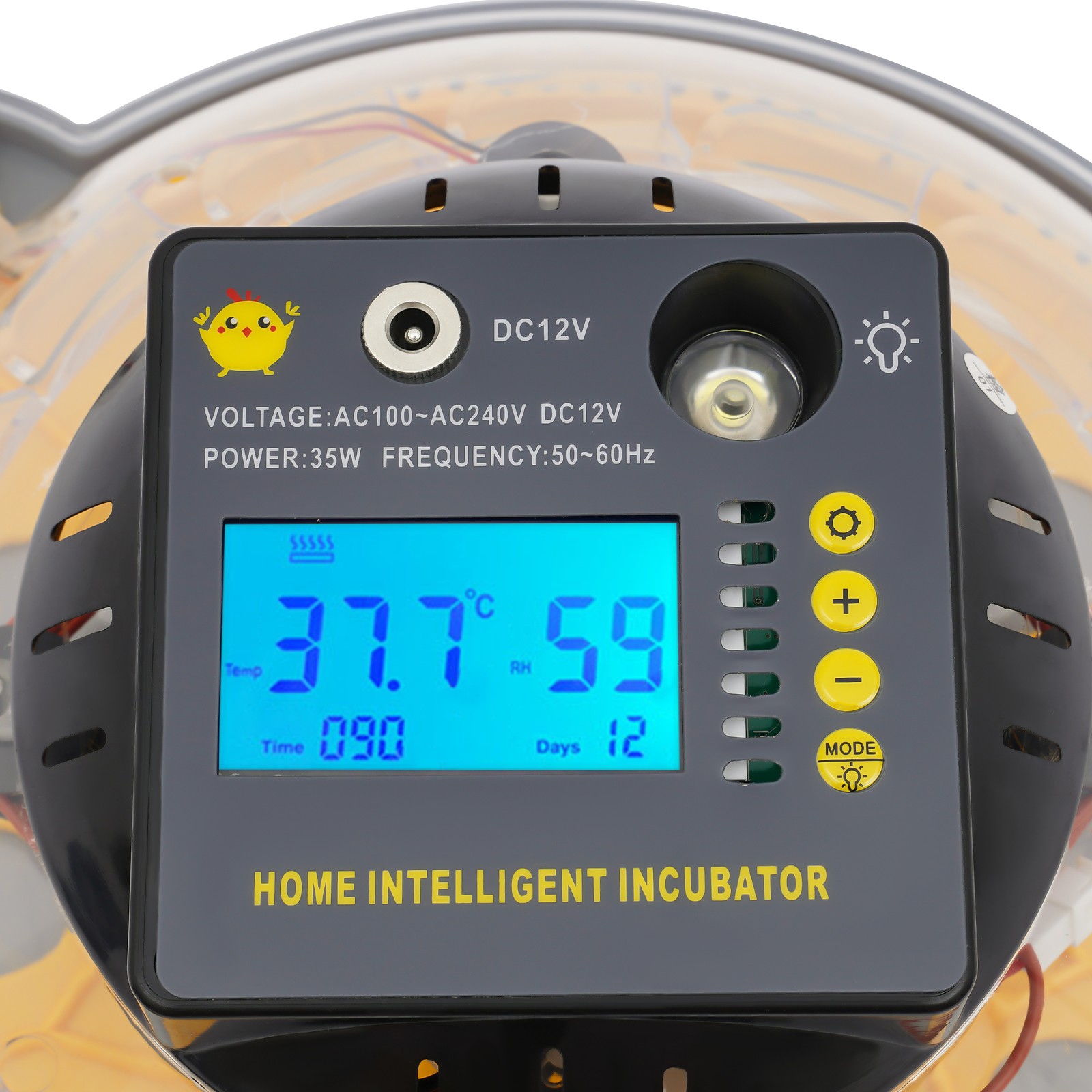 12 Eggs Egg Incubator Automatic Egg Turning&Humidity Control for Hatching Eggs
