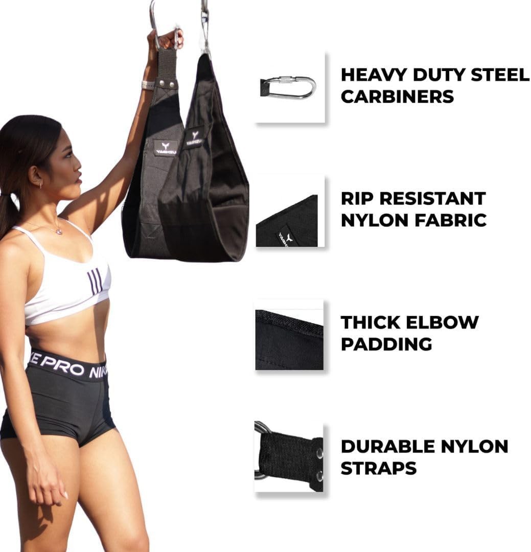 Hanging Ab Straps for Pull Up Bar - Premium Ab Straps for Core Strength