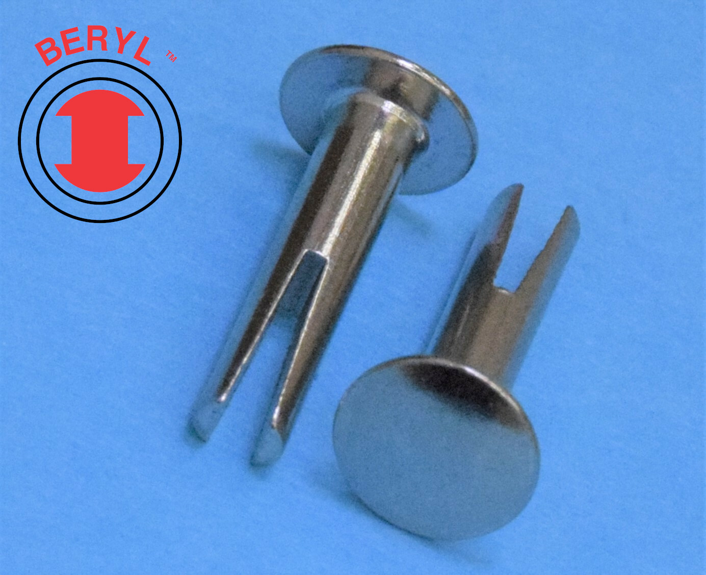 SPRN9380, Nickel Plated Split Rivet 9/64"X3/8" - 100pcs