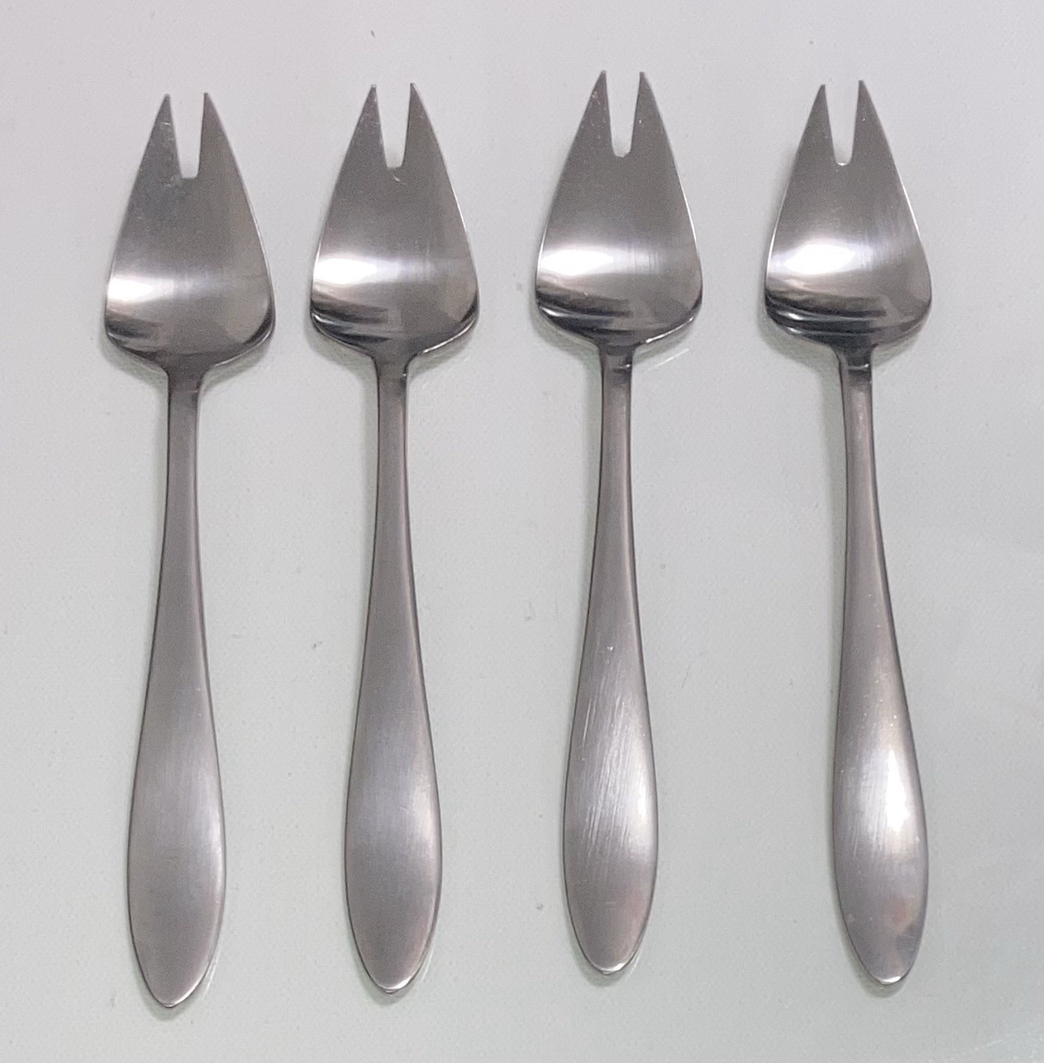 Vintage Stainless Steel Splayd Spork Flatware - Set of 4 Japan