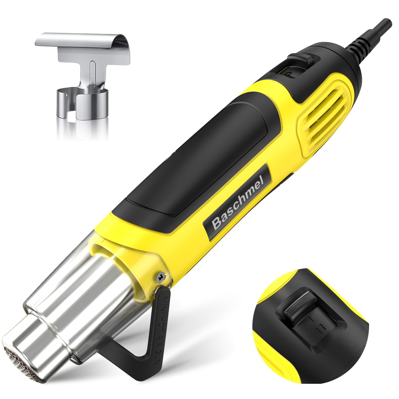 Mini Heat , 500W 2-Temp 662°F-932°F (350°-500°) Fast Heat Hot with 5.9Ft Cord...
