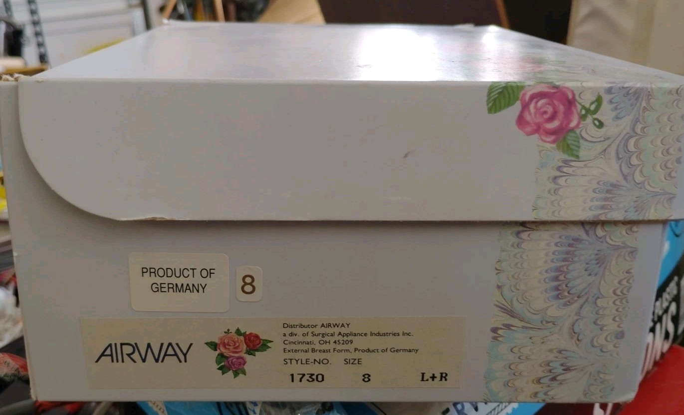 External Breast Form Airway Surgical Appliances Industries Style 1730 Size 8