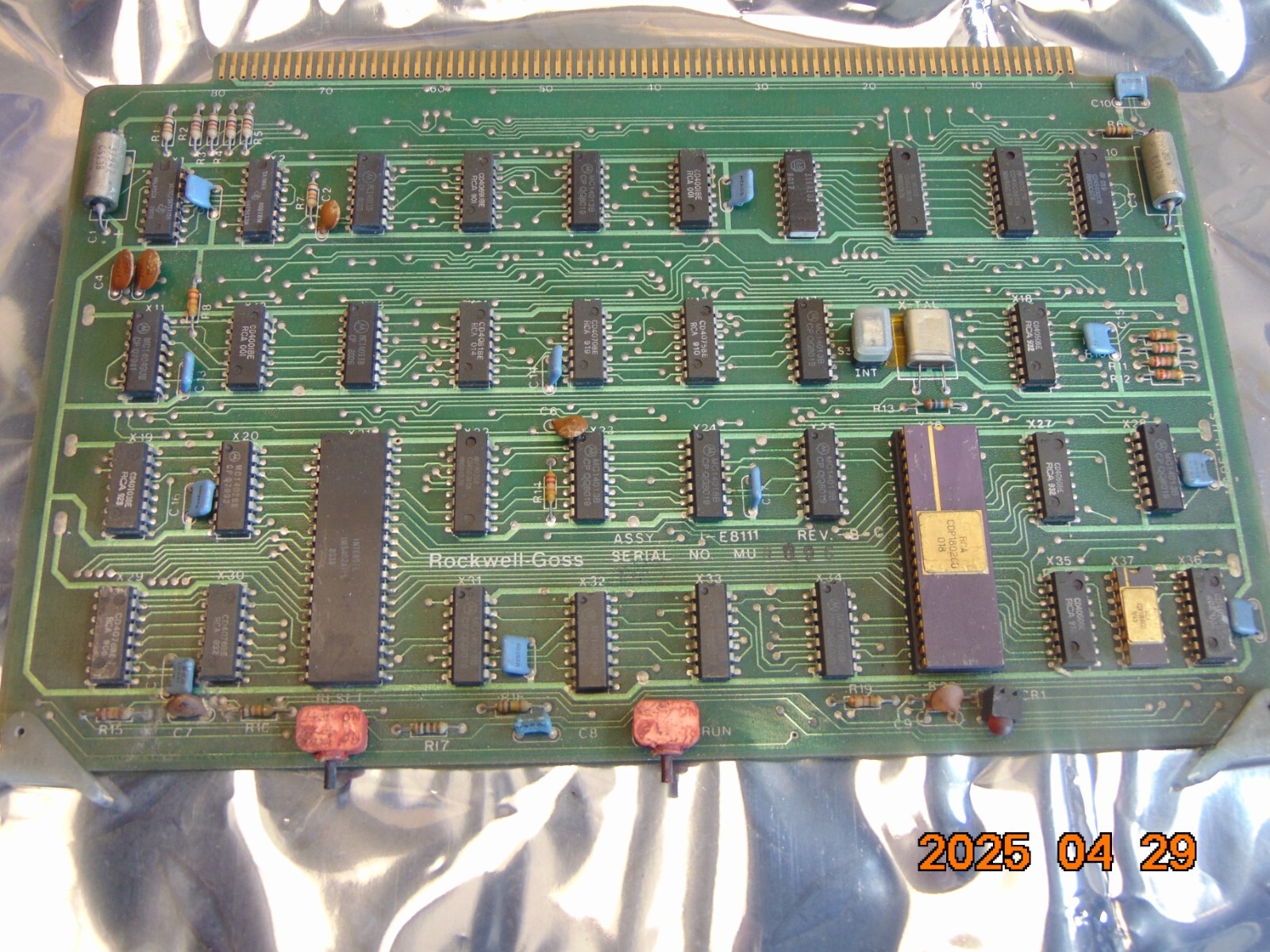 ROCKWELL GOSS E-8111 CIRCUIT BOARD see description