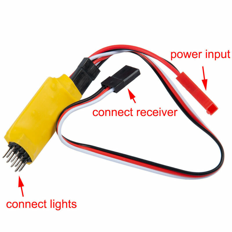 4Types RC Receiver Light Remote Controlled Switch For RC Model Car Crawler Truck