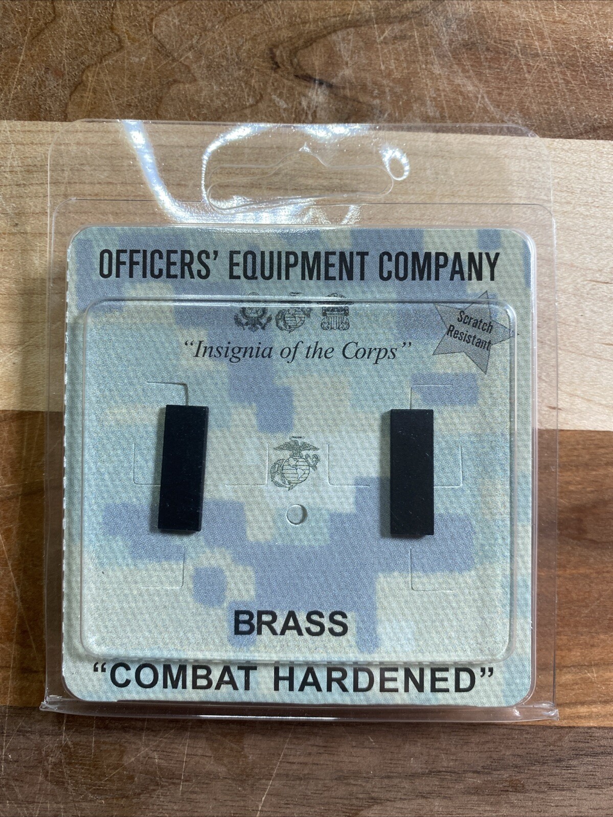 New USMC Utility Collar Insignia 1st Lieutenant Brass Mini Pins