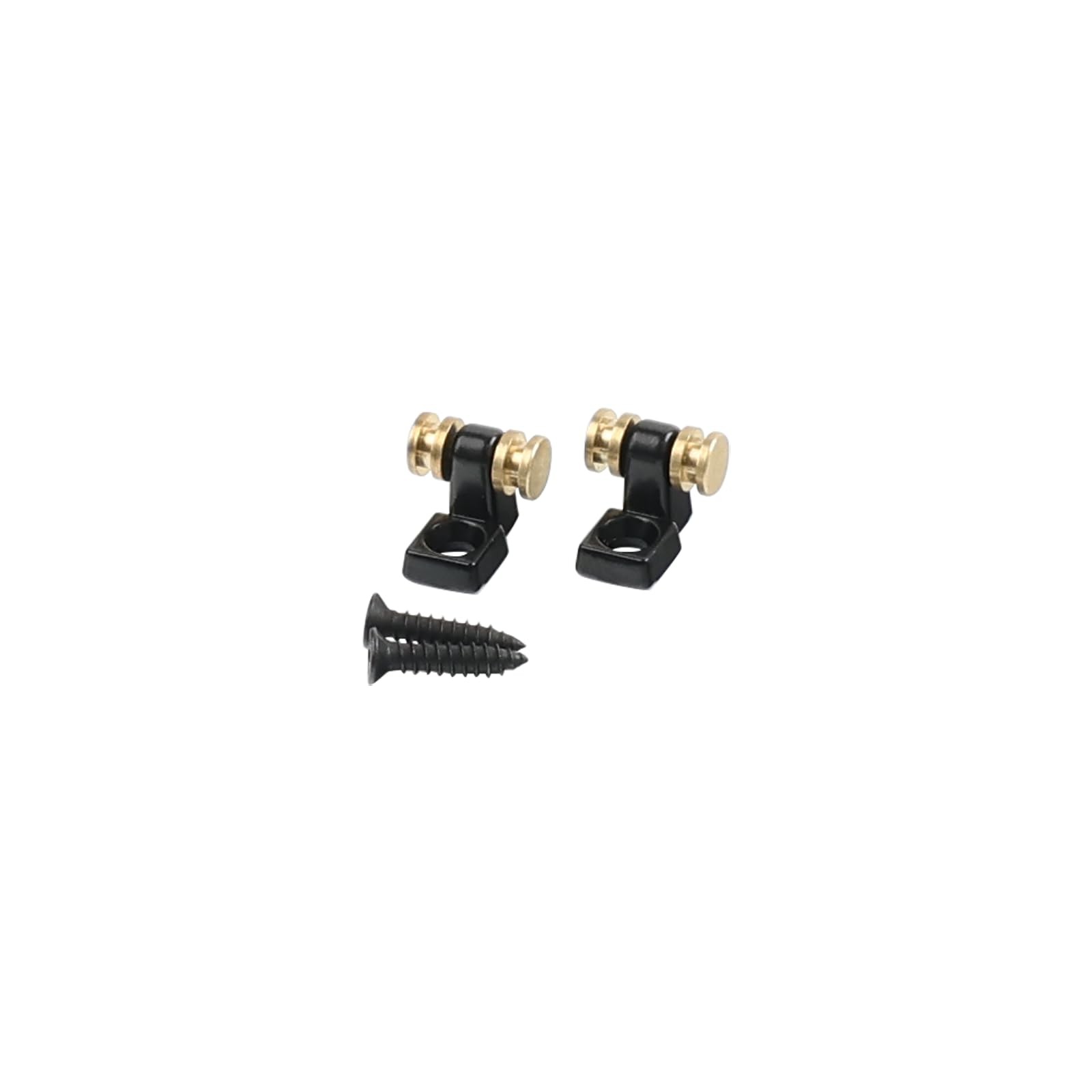 OVSAL 2 PCS Roller String Guides CP-SHORT&SHORT, Electro Matted Black