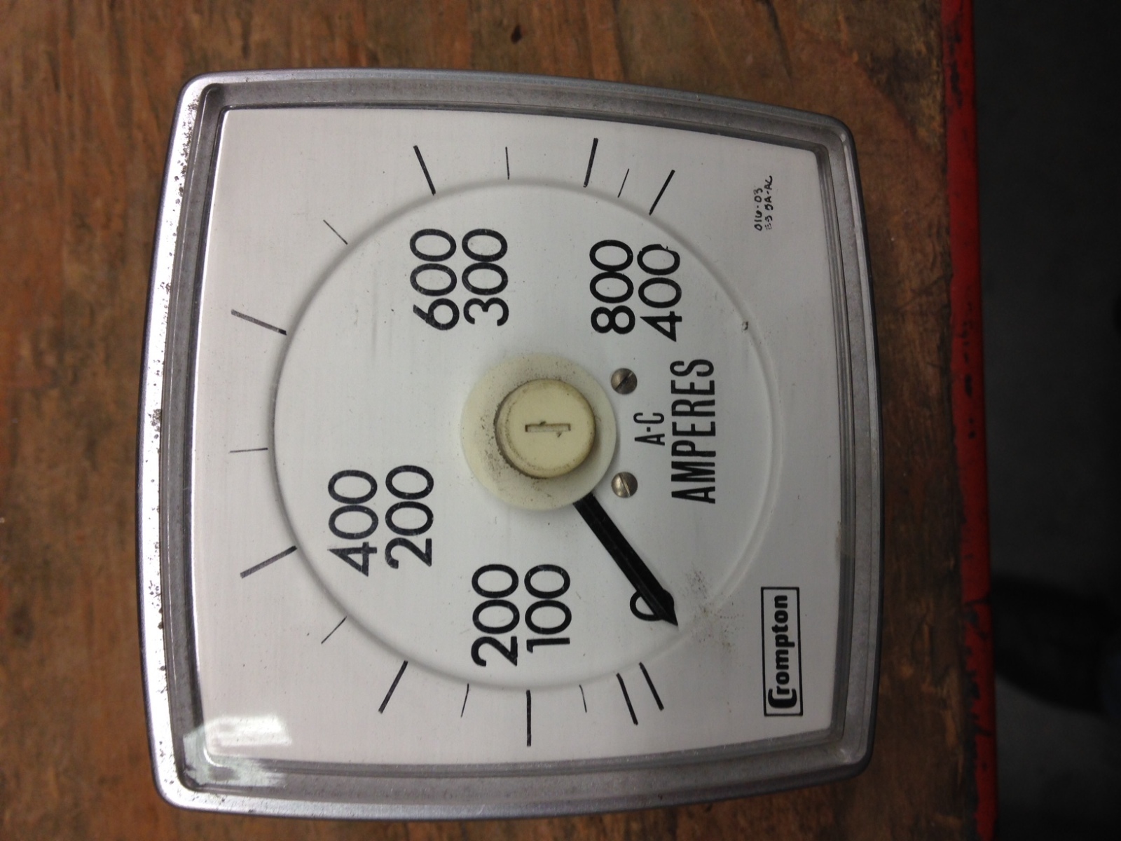 AA-LSSC-SN Crompton Panel Meter 800/400 AC Amperes