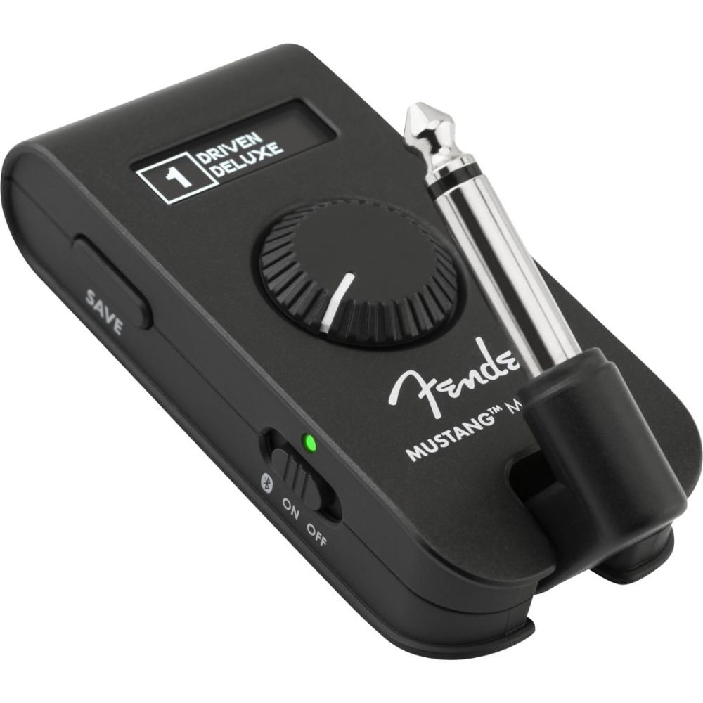 Fender Mustang Micro Plus Headphone Amplifier w/ Polsen HPCA30 Headphones Bundle