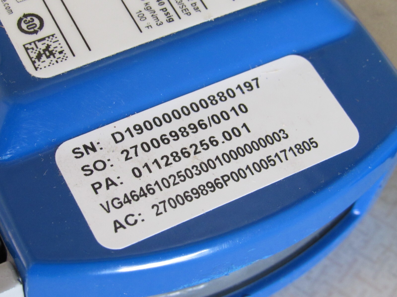 KROHNE DK32 011286256.001 Variable Area Flow Meter Nitrogen DK 32