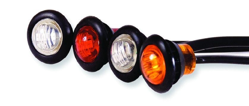 SUPER BRIGHT 3/4" LED MARKER LIGHTS CLEARANCE TRUCK TRAILER LIFE TIME WARRANTY