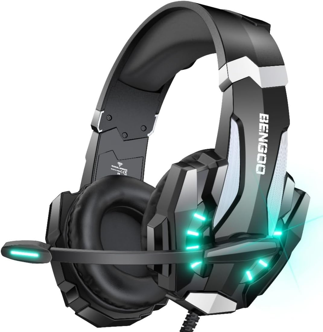 Audifonos Gamer con Mic y Luz Led Para PS4 PS5 PC Conector 3.5 mm Auriculares