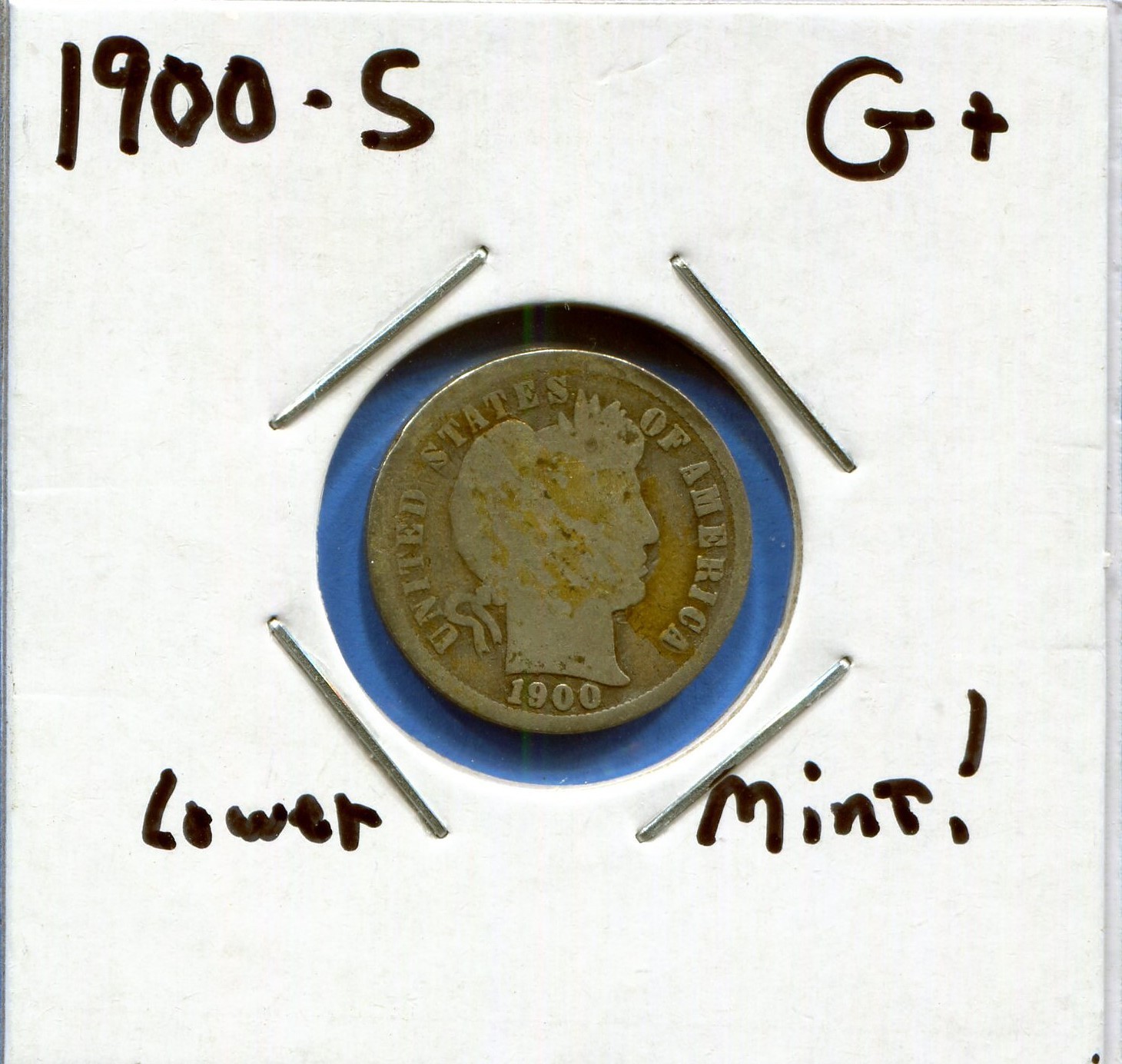 W@W 1900-s  Barber Dime, ( Tougher Date !!!! ) G+ !!!!!!!!!!