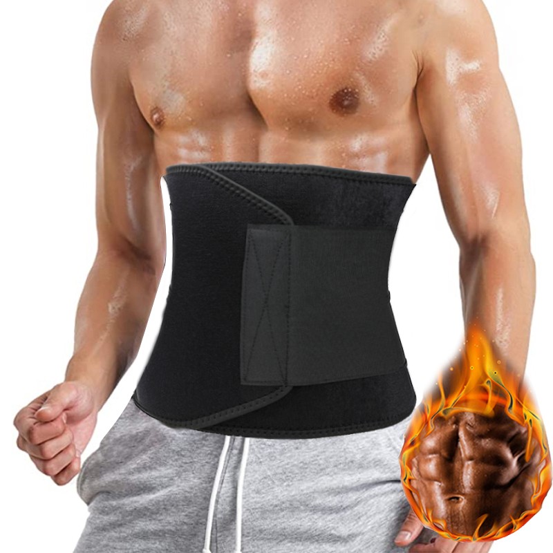 Men Waist Trimmer Belt Sweat Wrap Slimming Tummy Stomach Weight-Loss Fat Burner