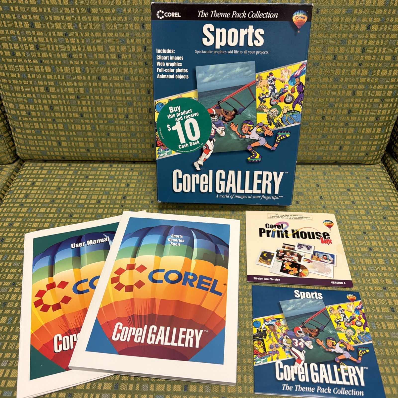 Corel Gallery SPORTS - THEME PACK COLLECTION W/ CD’s & Manuals -Windows Open Box