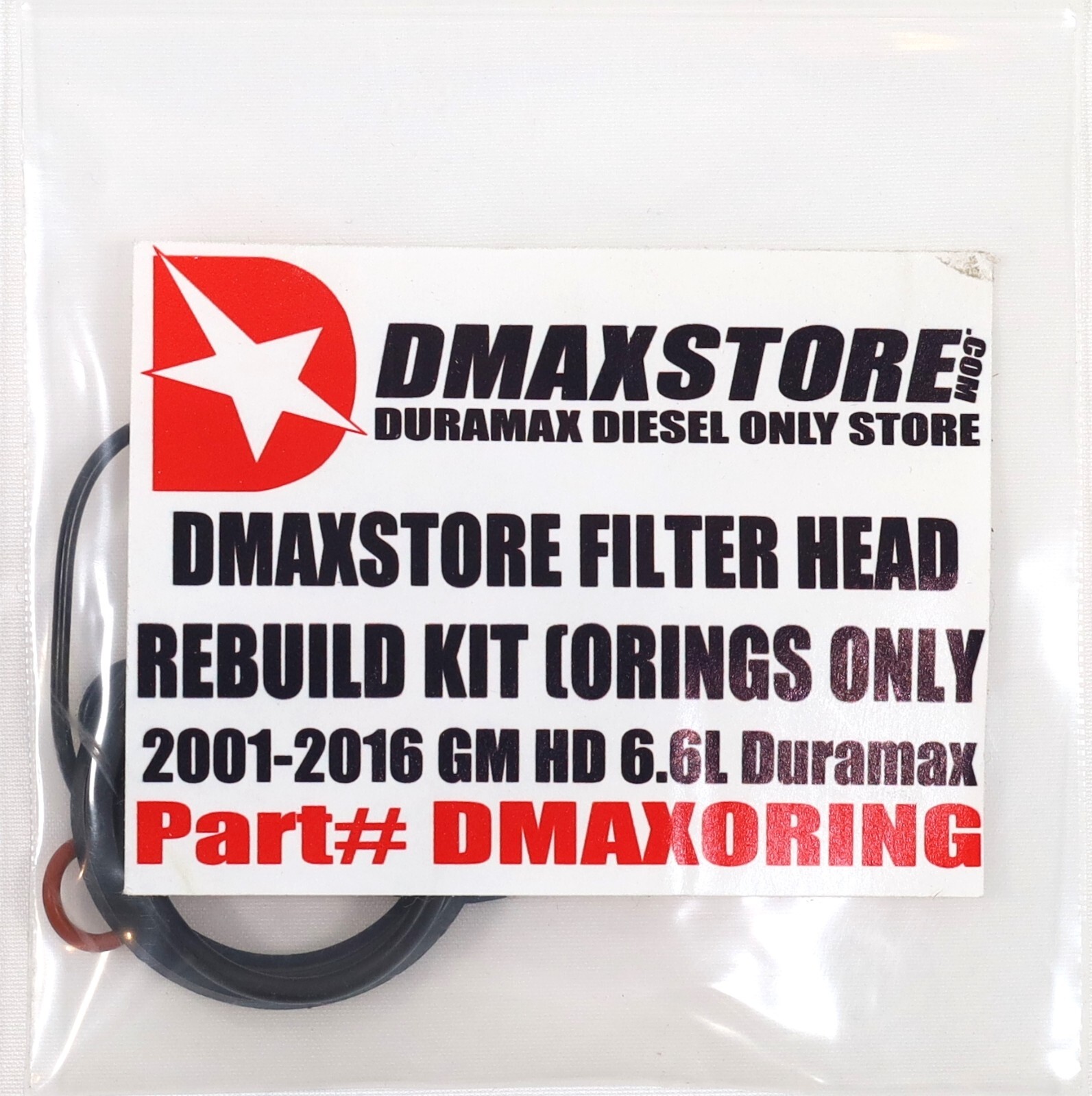 DmaxStore Fuel Filter Head O-Ring Rebuild Kit for 2001–2016 6.6L Duramax Diesel