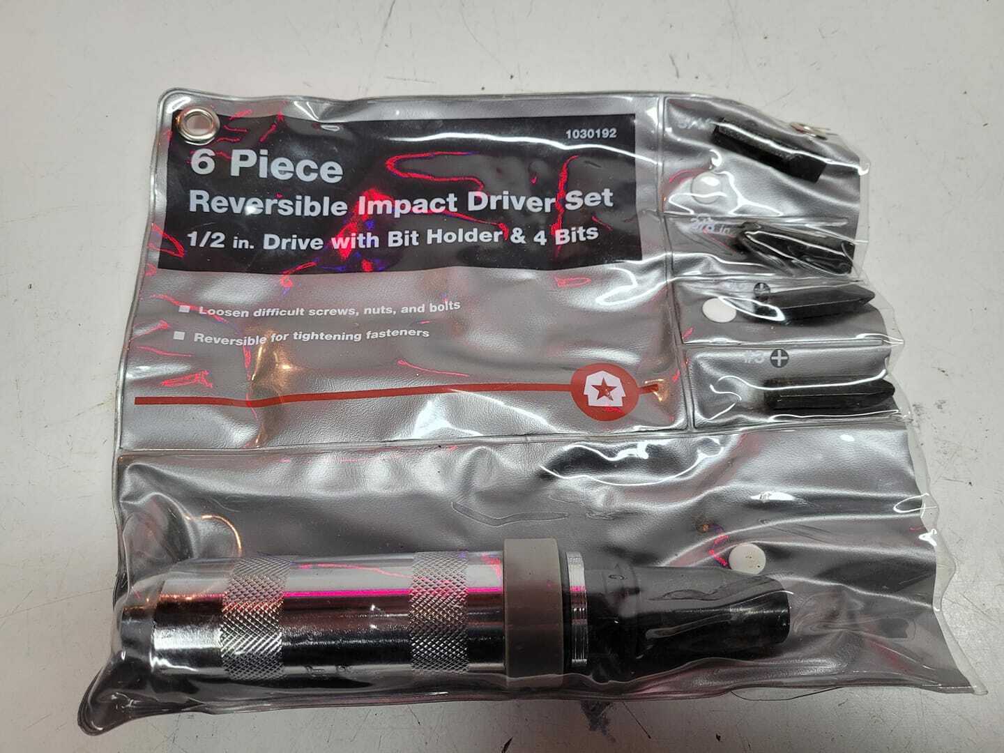 impact driver set 1/2 drive   6 piece reversable   / sn2869 R1