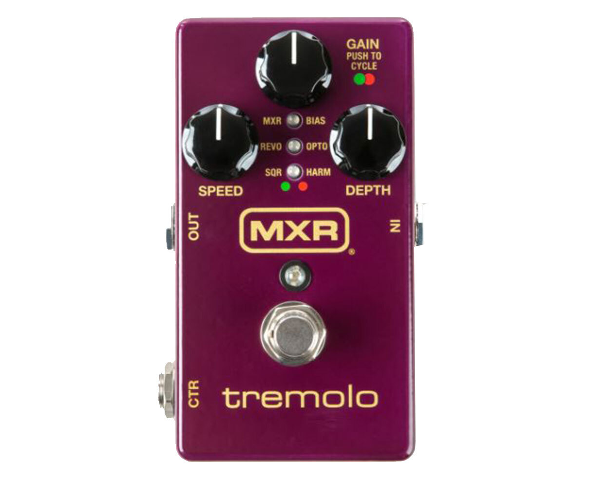 MXR M305 Tremolo Pedal + 2x Gator Patch Cable 3 Pack