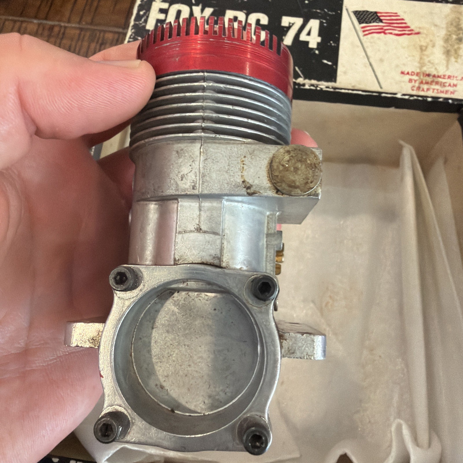 Fox Model RC74 Airplane Engine w/ Original Box