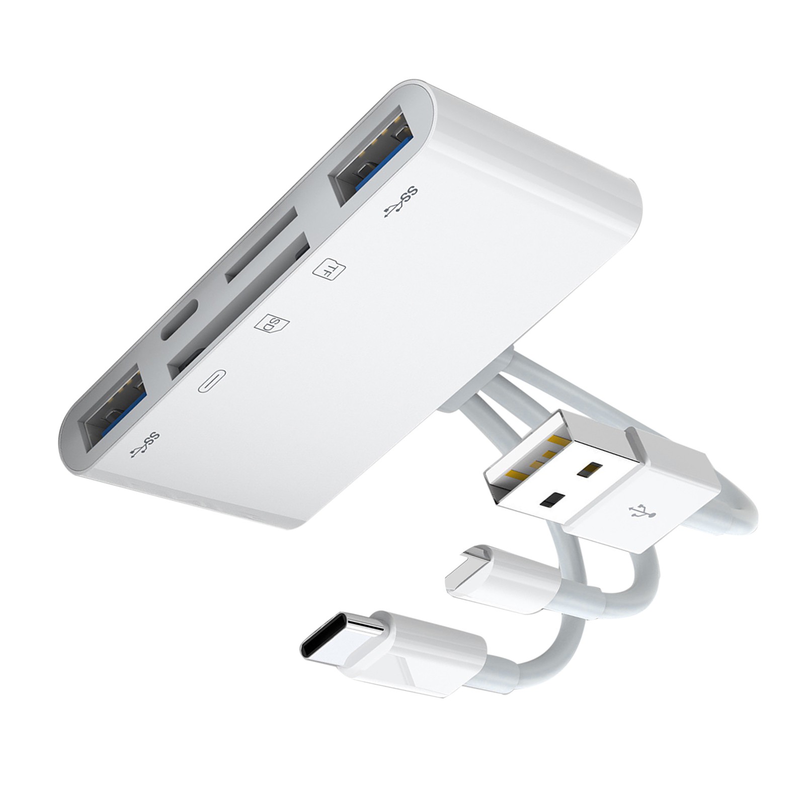 5 in 1 Memory Card Reader SD Card Reader USB OTG Adapter for iPhone/iPad