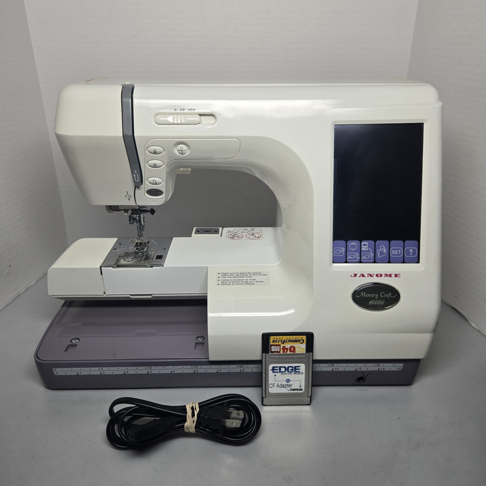 For Parts - Read - Janome Memory Craft 10000 Embroidery Sewing Machine
