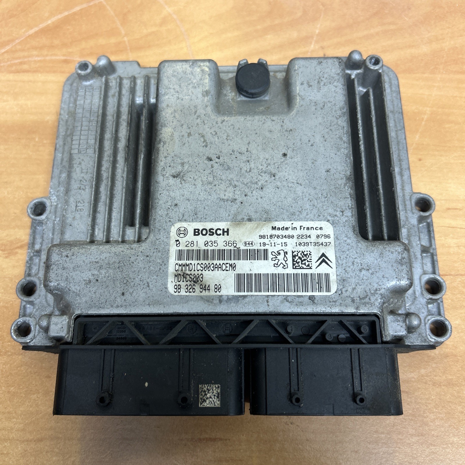 0281035366 VAUXHALL VIVARO ENGINE ECU 1.5L DIESEL 2019 MK3 C (K0) 98 326 944 80