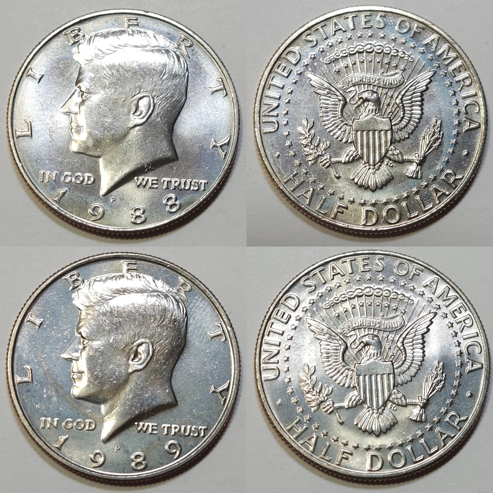 Lot of (2) Kennedy Half Dollars: 1988-P & 1989-P - BU✨️