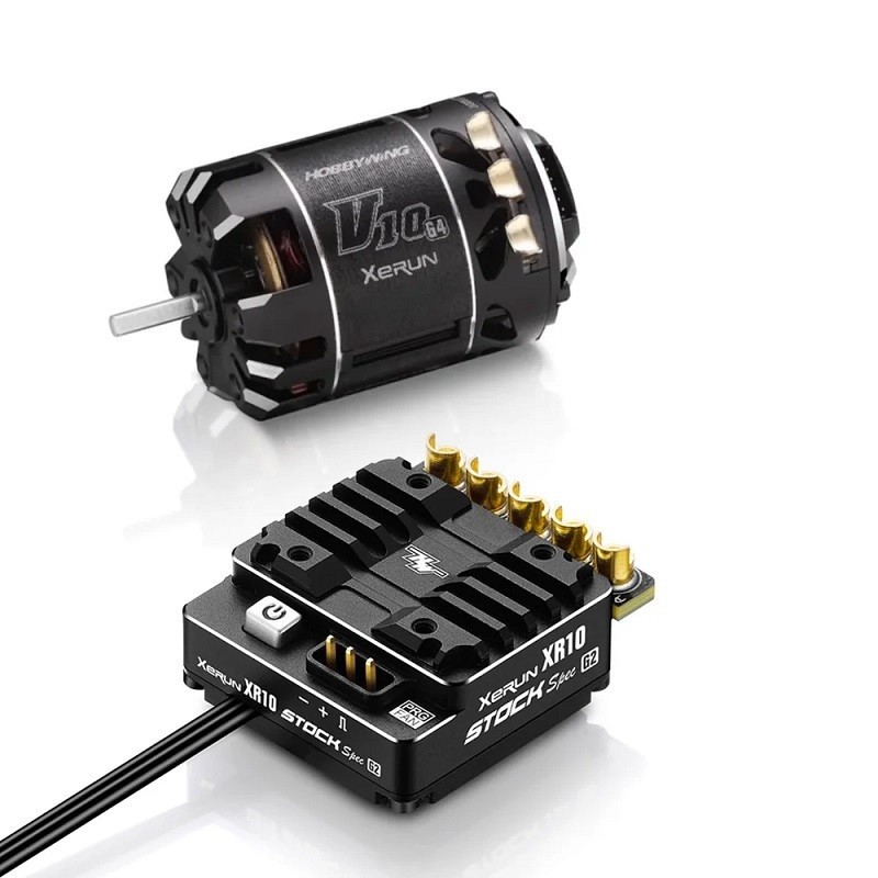 HWI38020379  XR10 Stock 2S G2 ESC & V10 G4R 21.5T Motor Combo