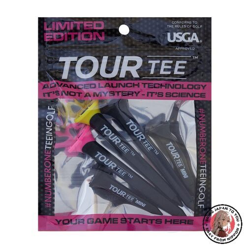 TOUR TEE Combo Black Limited Edition Golf Tees 5 Pieces