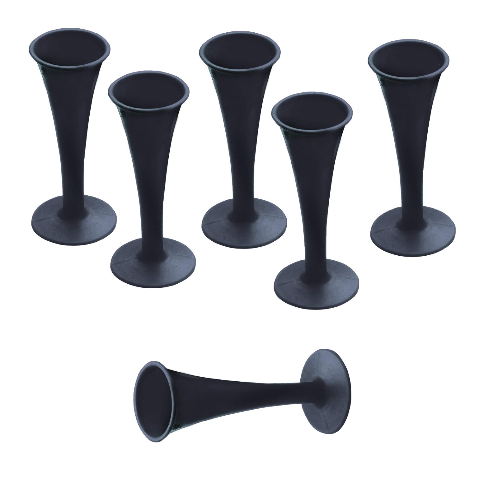 Lot Of 6 Pcs Pinard Fetal Stethoscope Black Color Plastic Surgical Medical Inst