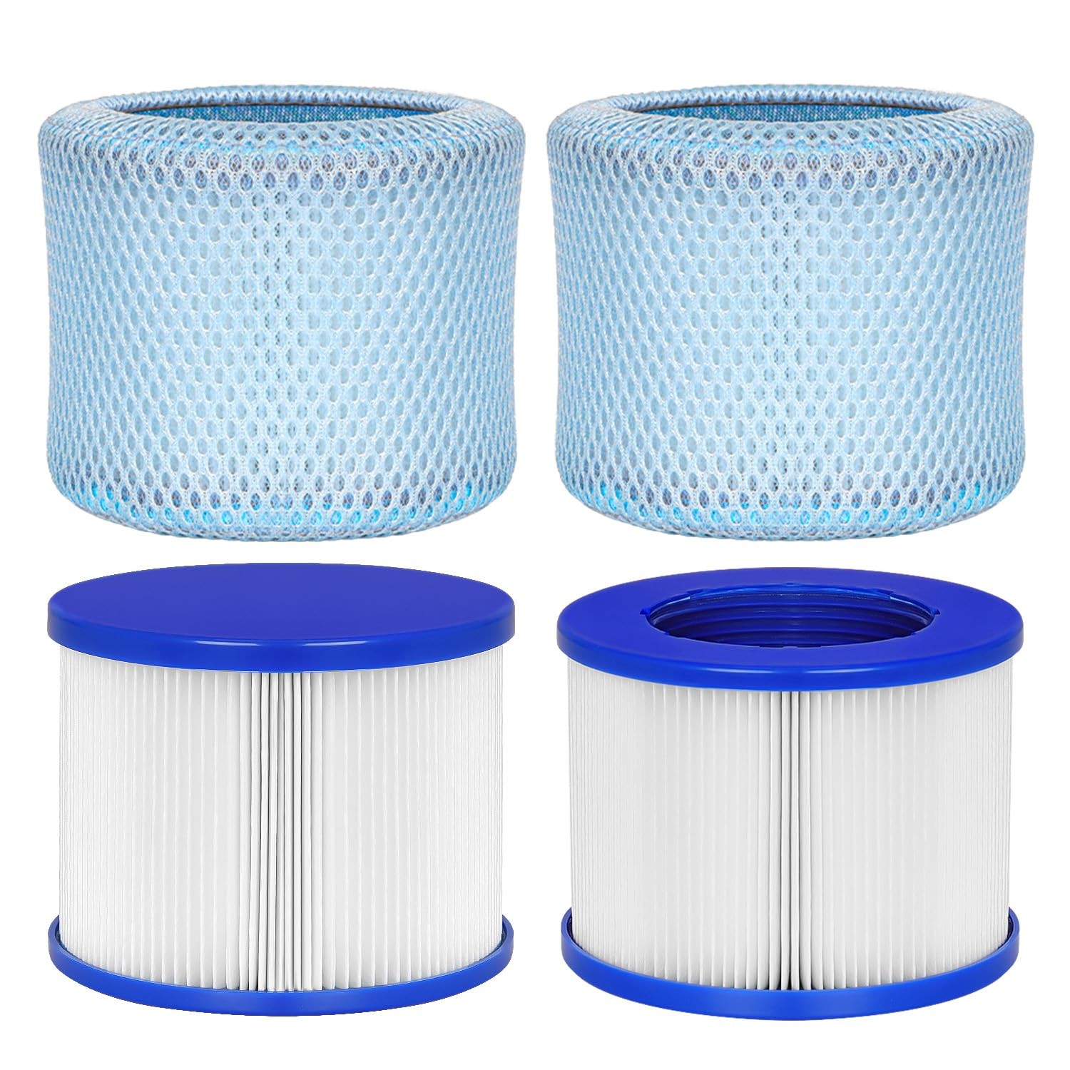Hot Tub Replacement Filter Cartridges - Compatible 2 filters + 2 filter bags