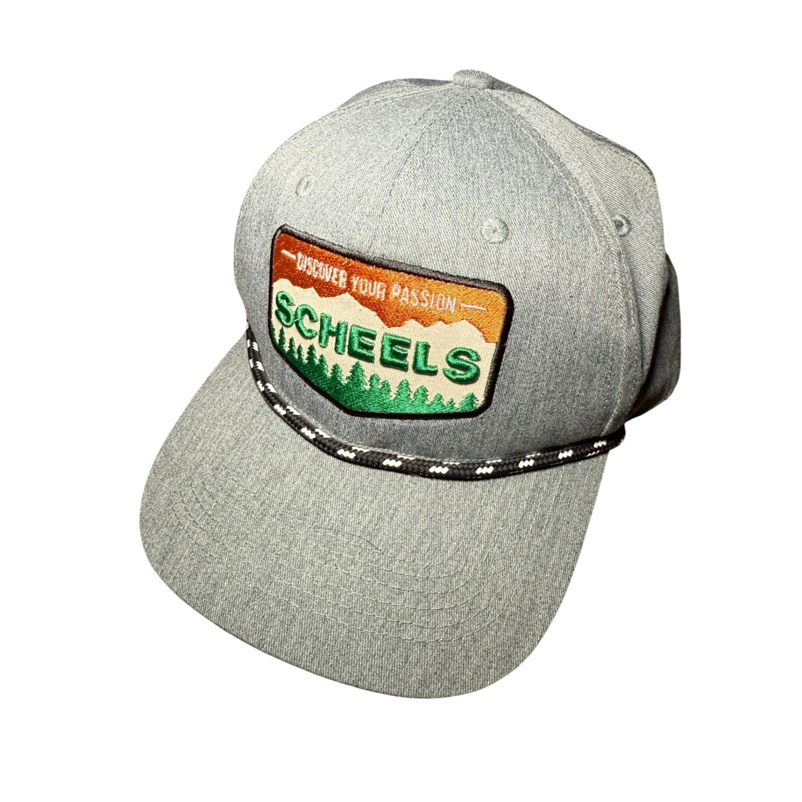 Scheels Discover Your Passion Embroidered Rope Hat One Size Outdoor Casual