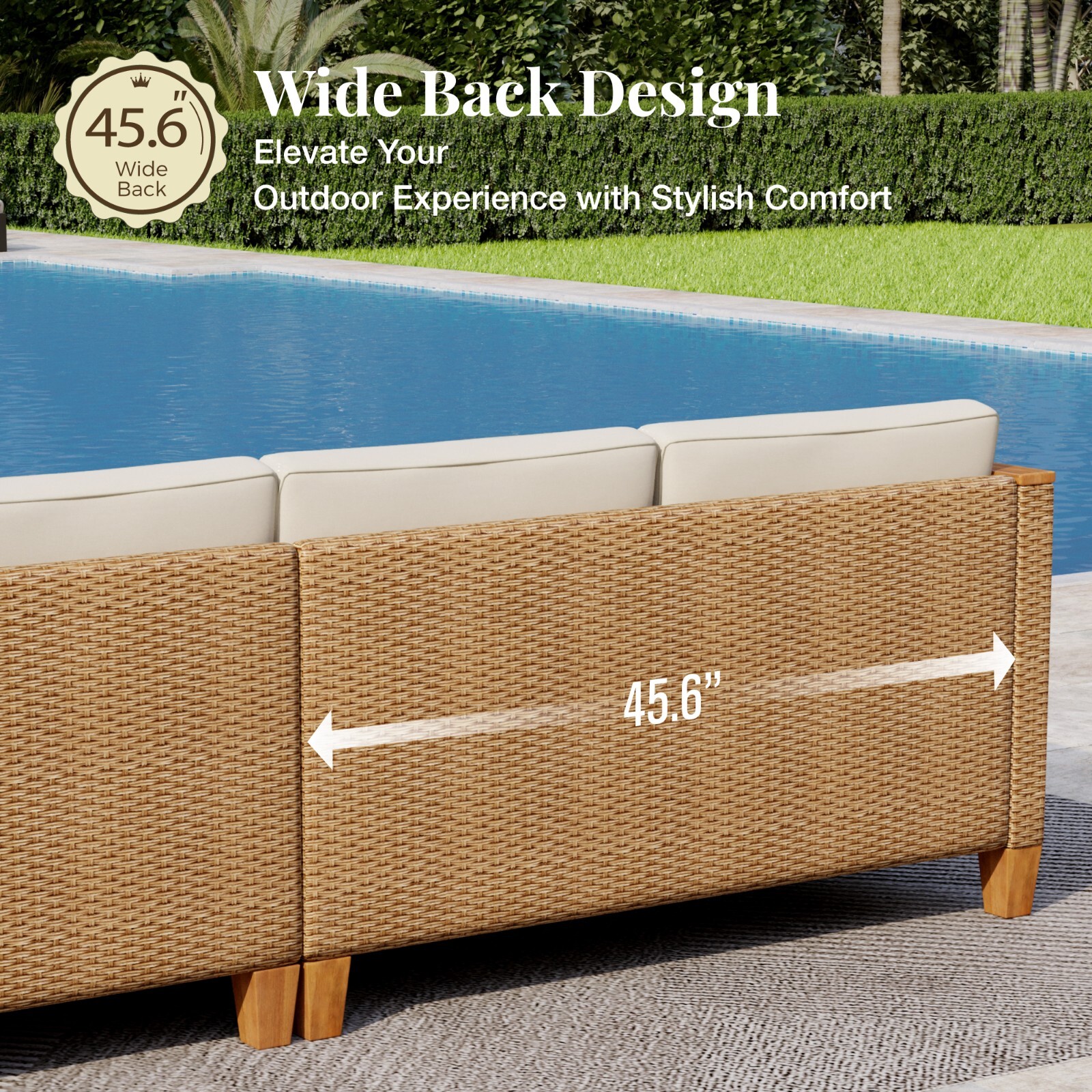 Outdoor Furniture Rattan Furniture Patio Conversation Set Outdoor Wicker Sofa