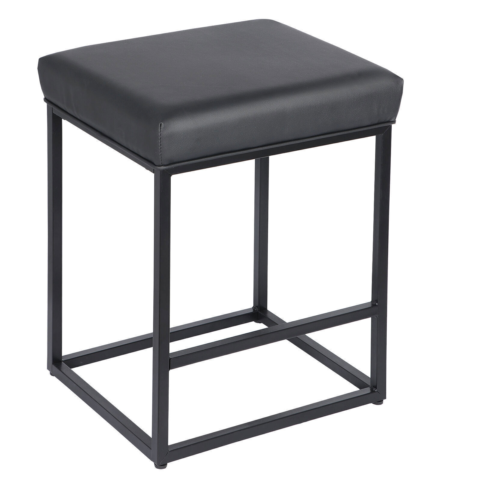Set of 4 for Kitchen Counter Backless Modern Square Barstools Support 330 LBS