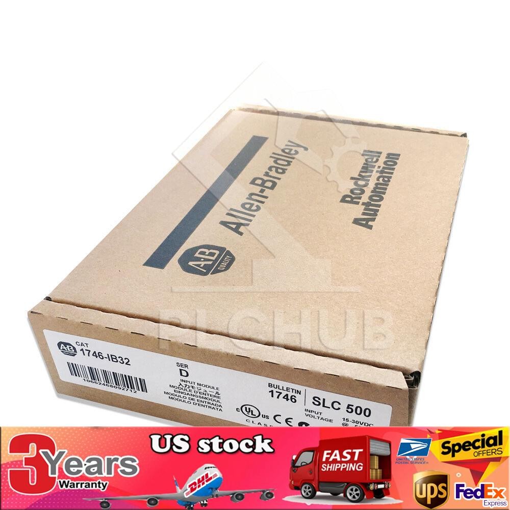 Sealed Allen-Bradley AB 1746-IB32 SER D SLC500 PLC Input Module  US Free Tax