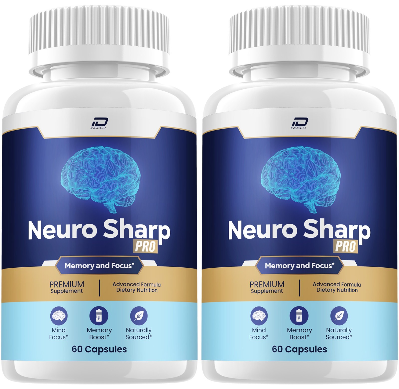 (2 Pack) Neuro Sharp Supplement Capsules – NeuroSharp All Natural Memory Focus