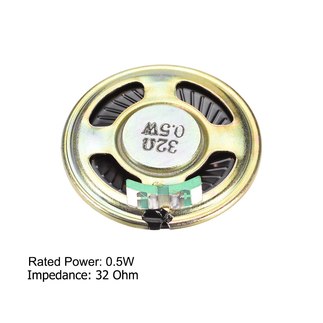 0.5W 32 Ohm Micro Internal Speaker Magnet Loudspeaker 40mm Dia 2pcs