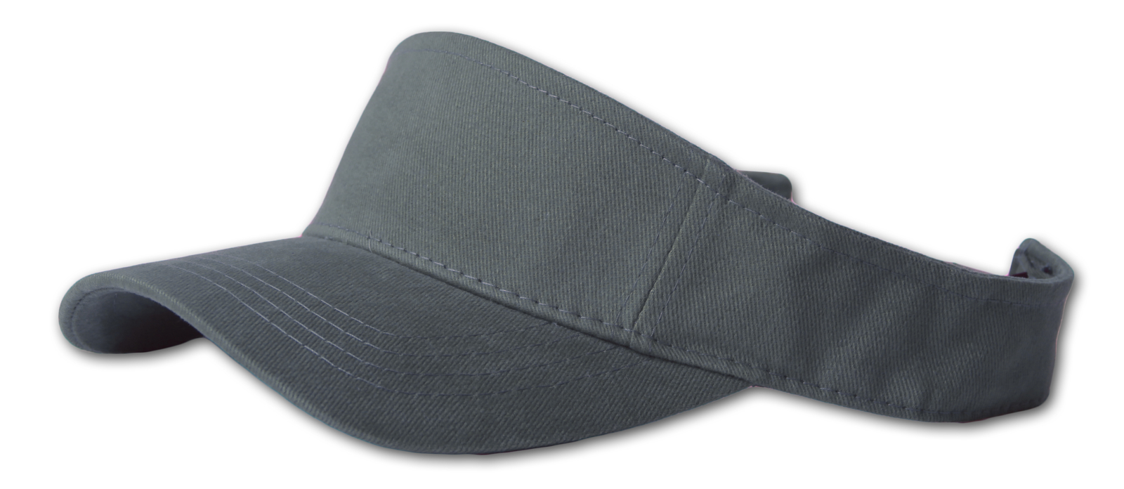 Plain Single Sports Visor- Charcoal