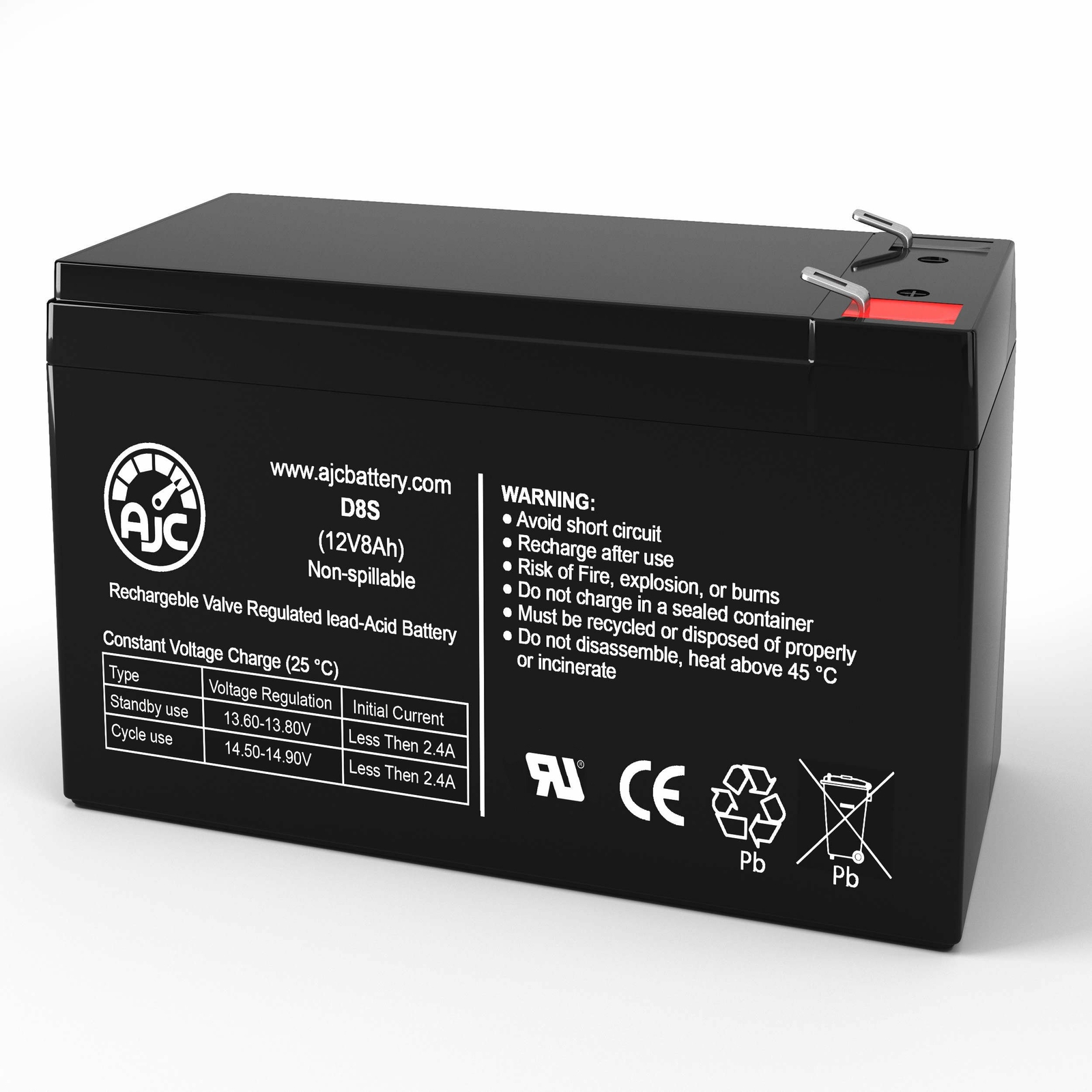 APC Back-UPS 300 12V 8Ah UPS Replacement Battery