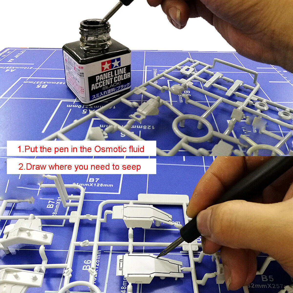 Panel Line Accent Pen Assembly Model Tools Avoid Scrubbing Infiltration Line