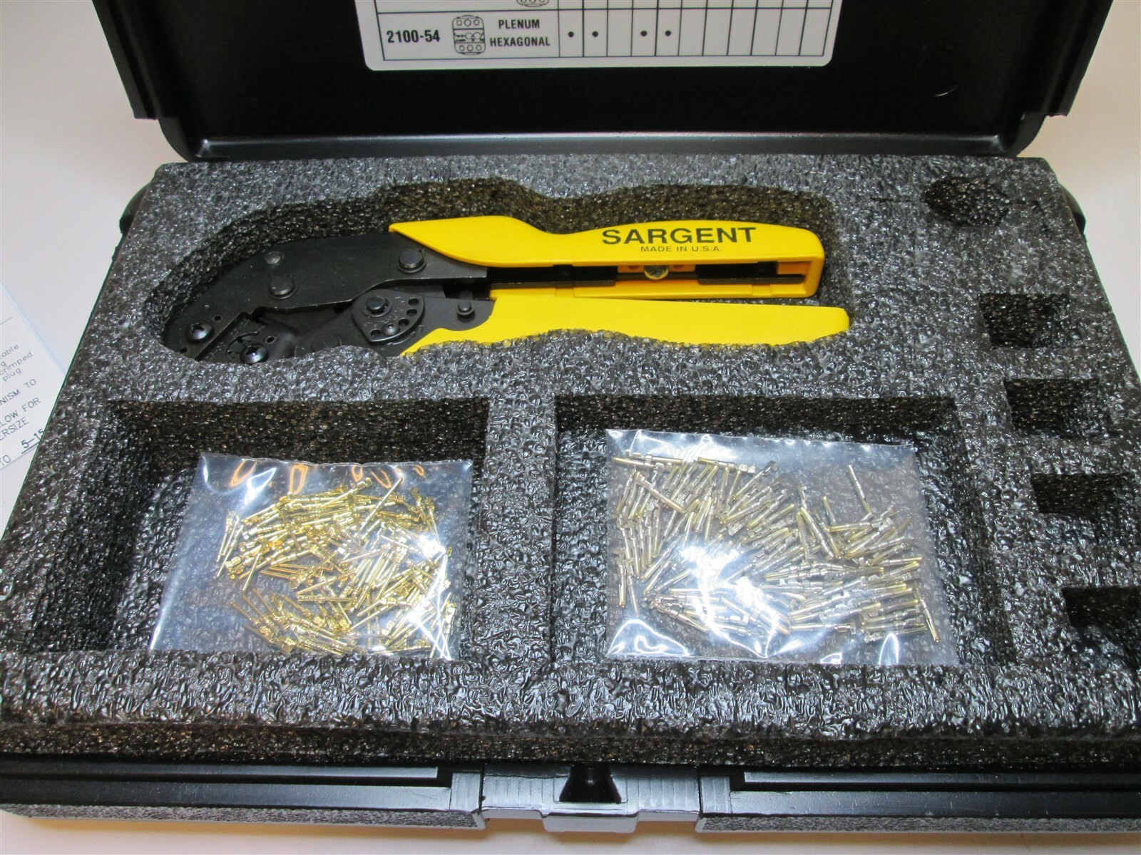 Sargent Tools TK 2700 LAN Crimp Tool Kit Made In USA New