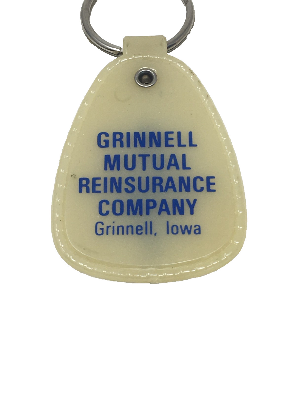 Grinnell IA Mutual Reinsurance Farmutual Vintage Advertising Iowa  Keychain