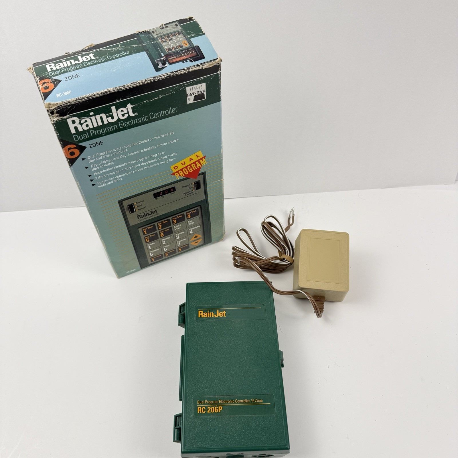 RainJet Electronic Sprinkler Timer 6 Station Controller Model RC-206P