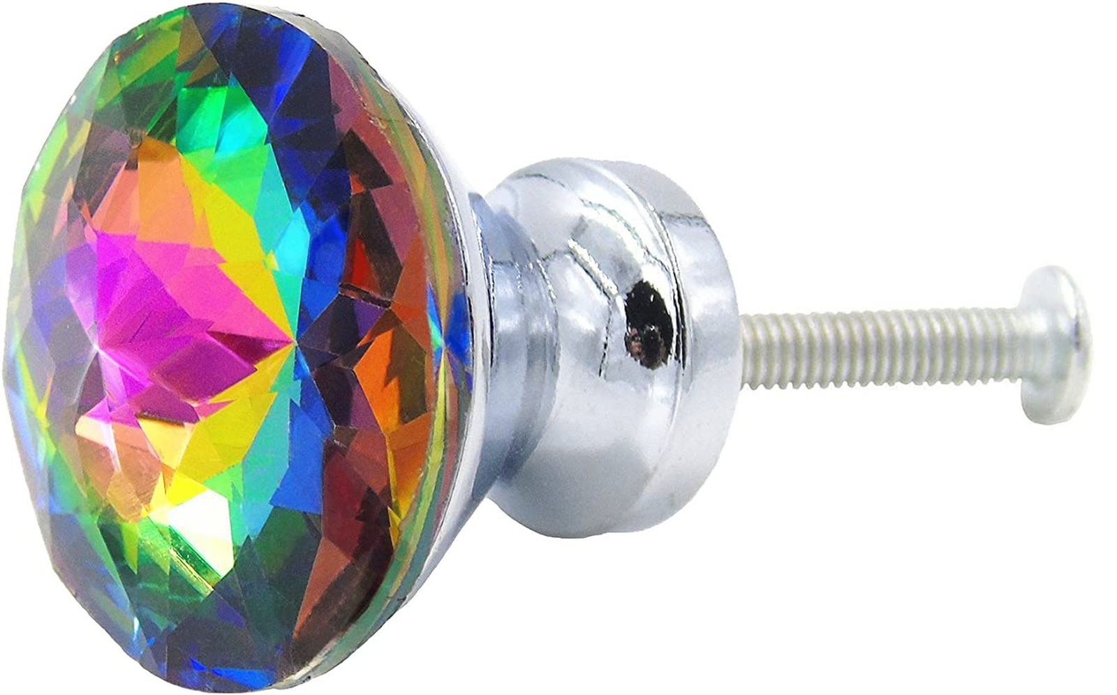12pcs-Pack 30MM Colorful Crystal Glass Cupboard Wardrobe Cabinet Drawer Knob ...