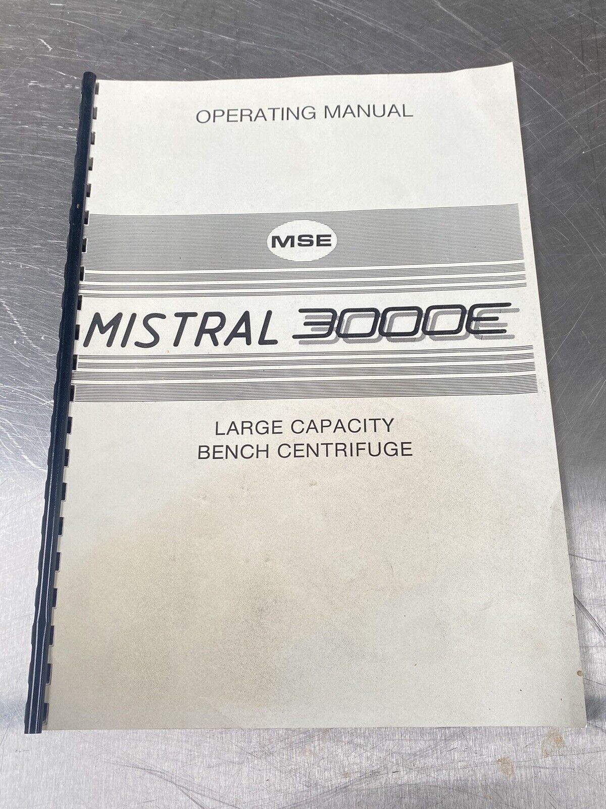 MSE Mistral 3000E L Capacity Bench Centrifuge - Users Manual /Instructions Book